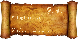 Fliegl Anita névjegykártya
